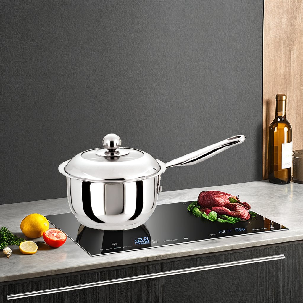 Factory Stainless Steel Cast Iron Cookware Set Non-Stick Glass Pan Induction Bottom Classic Design Sustainable Kitchen Cooking