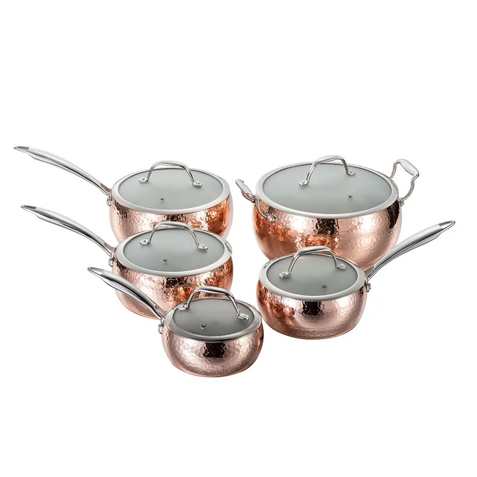 Milk Pot Sauce Pan 3ply Stainless Steel /copper Cooking Nonstick Honeycomb Kitchen