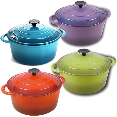 24cm round europe enamel cast iron casserole dish cookware
