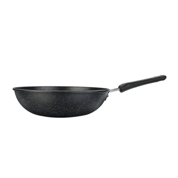 Factory sale 4 pcs carbon steel cookware sets marble coating non stick pan pot set