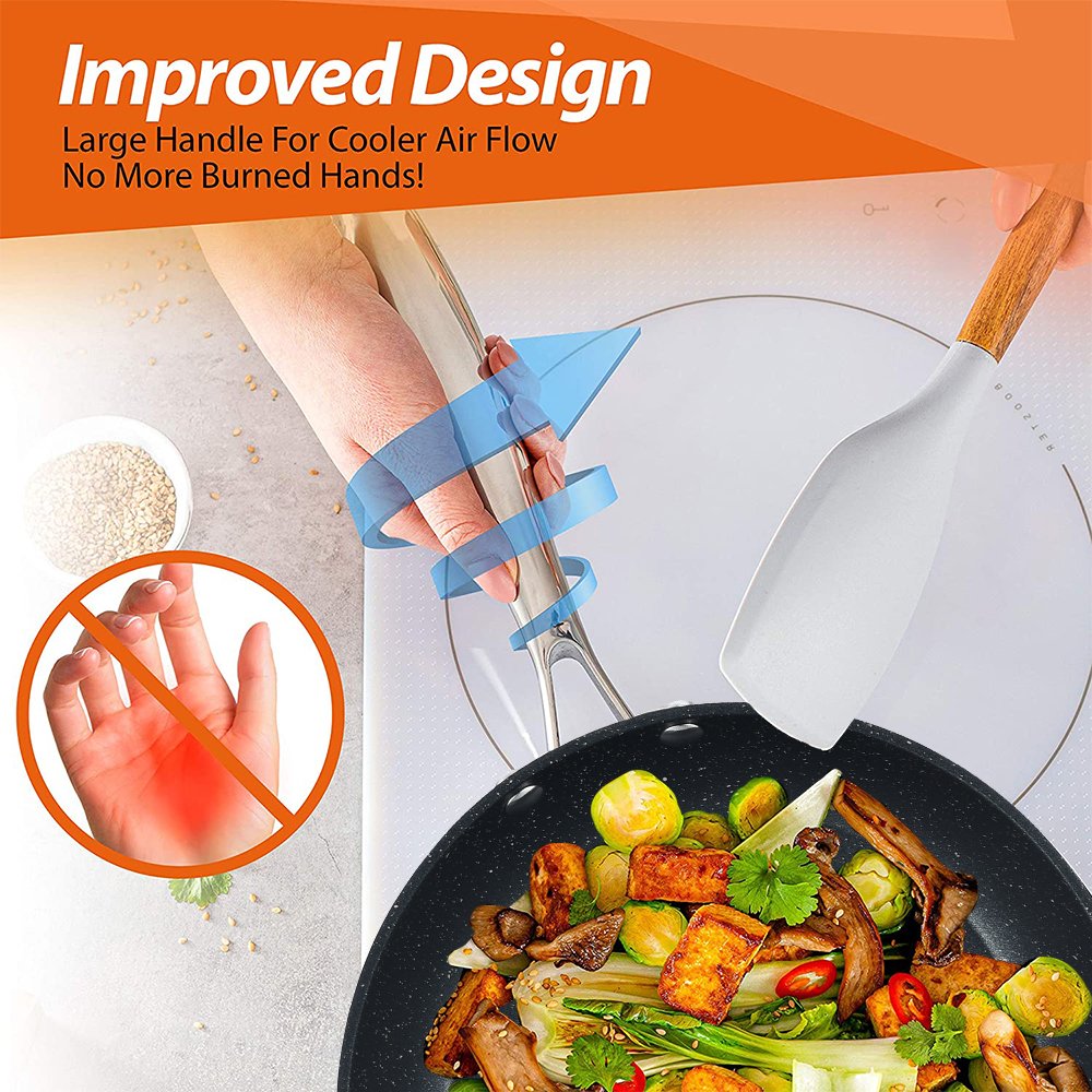 Steel Handle With Cover Non Stick Cookware Set Frying Pan Kitchen Wares Wholesale