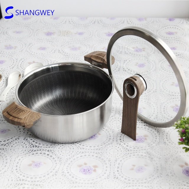 Custom-made Kitchenware 3ply 304 Stainless Steel 22cm Dessini Cookware Sets for Asia Market