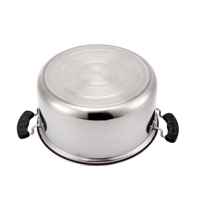 Factory direct sales stainless steel kitchenware soup pot cuisine cookware set juego de ollas normal cooking pot