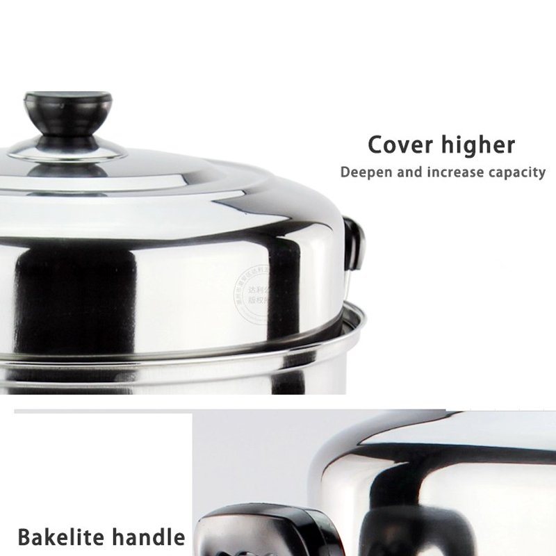 Factory direct sales stainless steel kitchenware soup pot cuisine cookware set juego de ollas normal cooking pot
