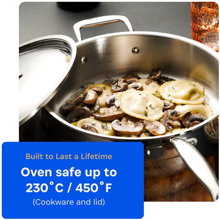 Factory hot sale all clad pre owned cookware set new stainless steel meet different needs