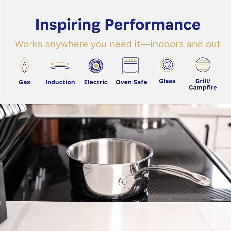 Factory hot sale all clad pre owned cookware set new stainless steel meet different needs