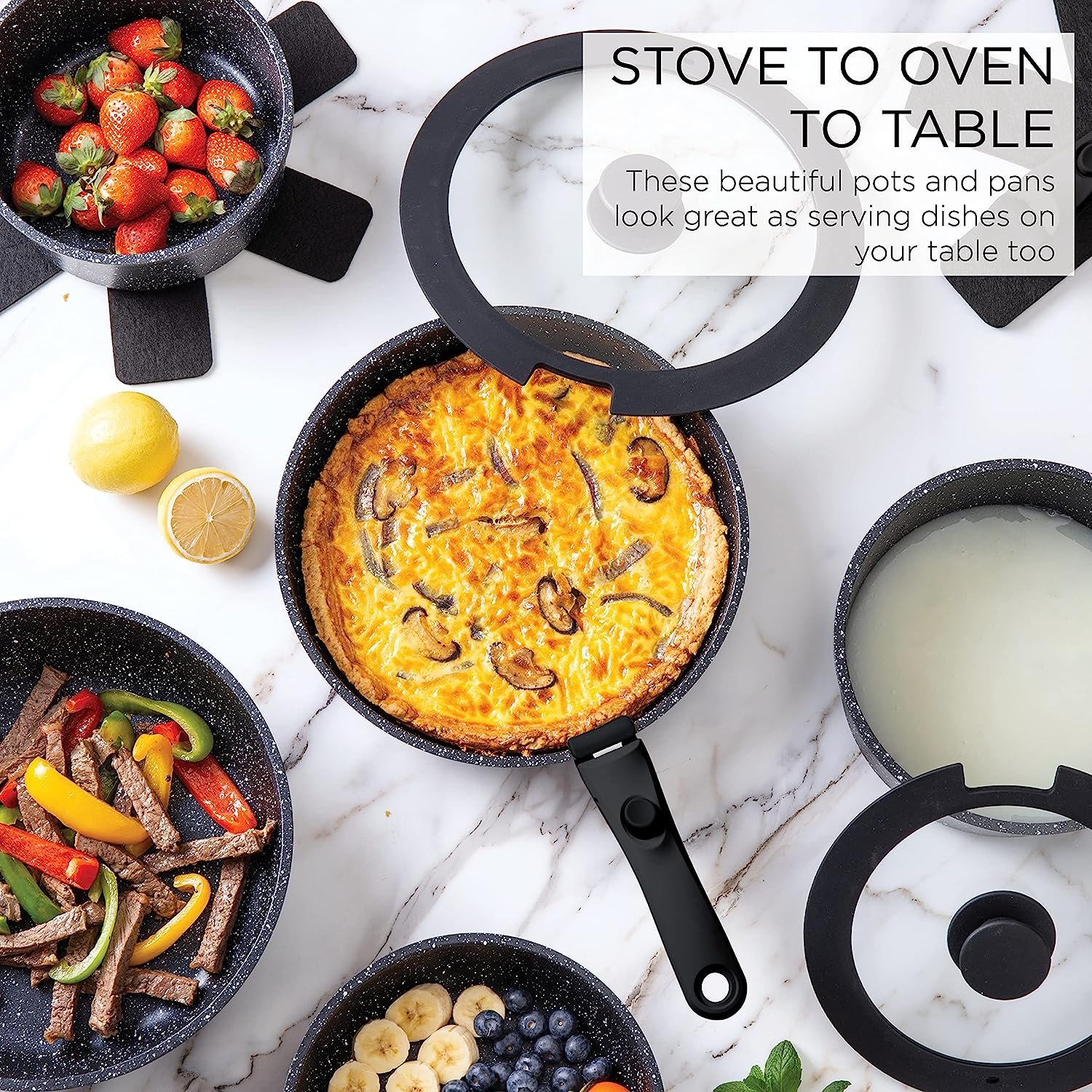 Cookware Set Pots And Pans Non Stick Kitchen Cookware Set Cookware Sets Cooking Pot
