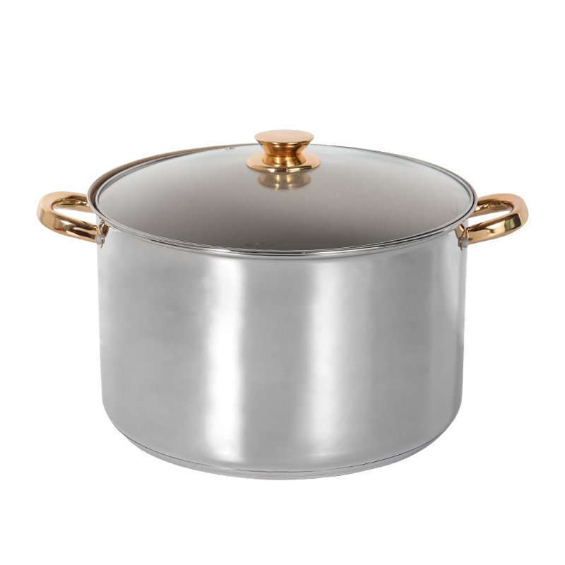 high quality factory bulk Restaurant kitchenware durable silvery non stick stainless steel cookware set