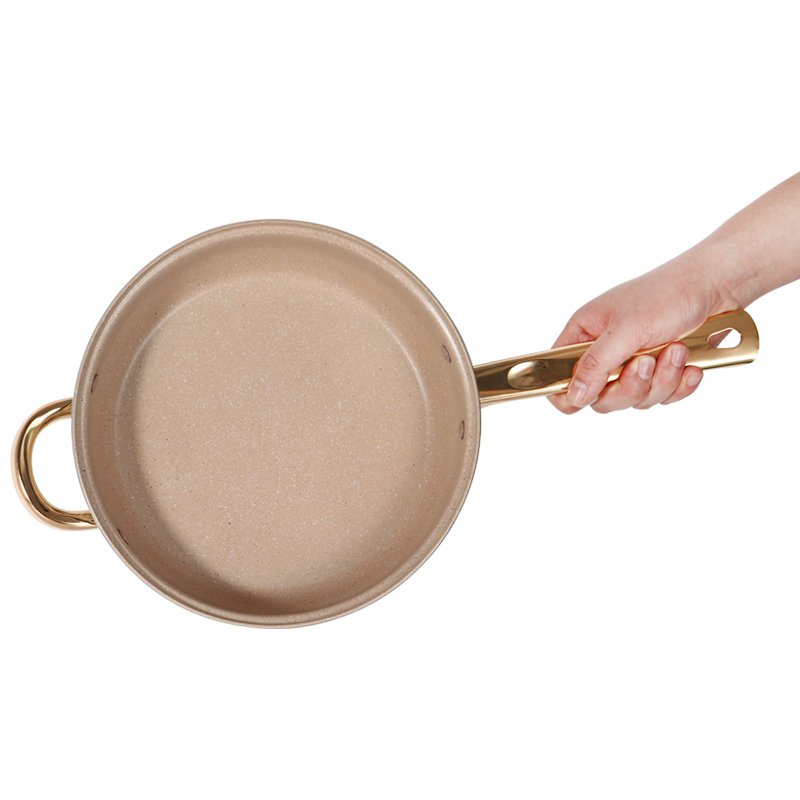 high quality factory bulk Restaurant kitchenware durable silvery non stick stainless steel cookware set