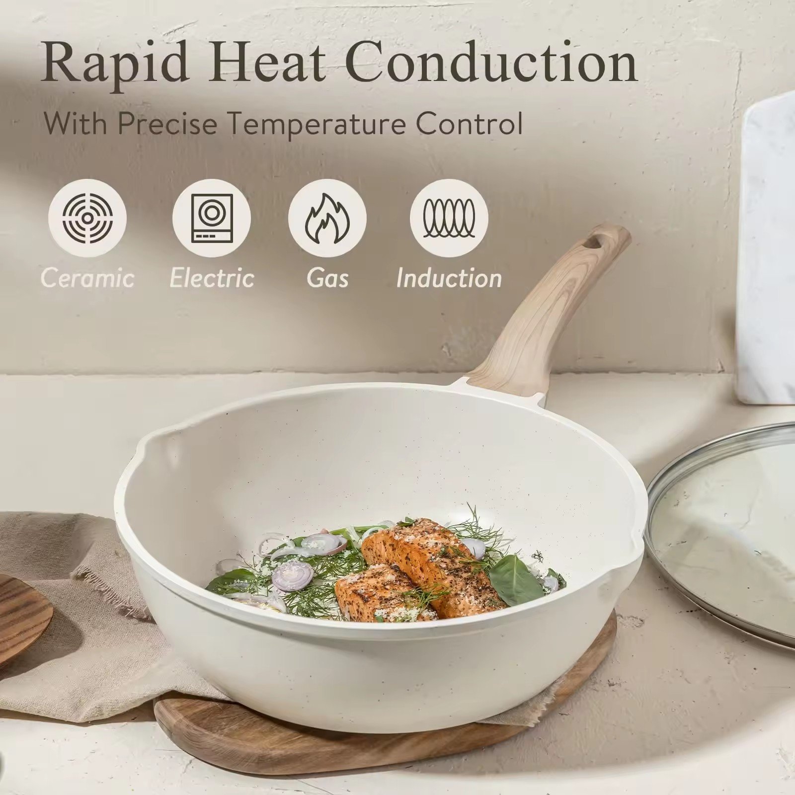 ASSMILE Factory Direct Supplier Kitchen Cookware Hot Selling Cookware Set Induction Bottom Pots and Pans Set Nonstick