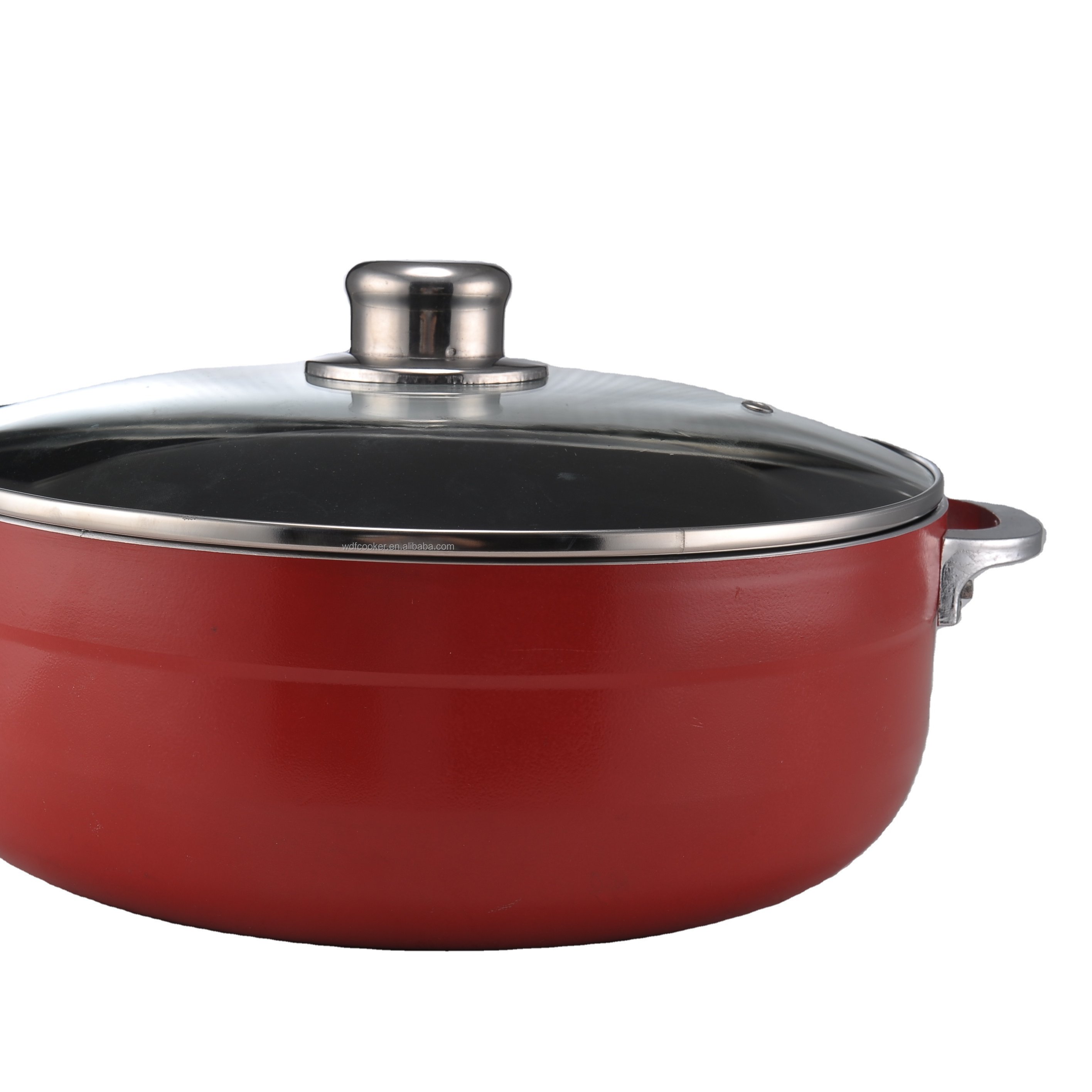 6pcs Aluminium Cookware Set with Glass Lid for Home Cooking and Commercial Use for Restaurants and Hotels