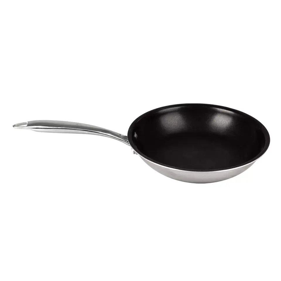 Hot Selling Stainless Steel Non Stick Triply Frying Pan with SS Handle
