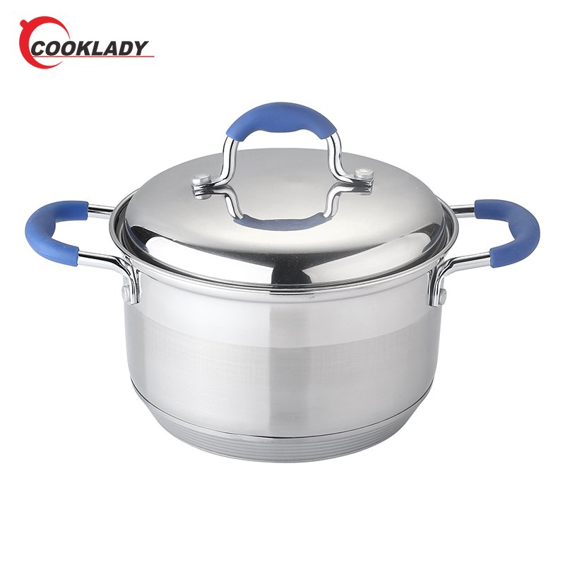 Customized Home Kitchen Eco Friendly Cookware 12 Pieces Stainless Steel Cookware Set