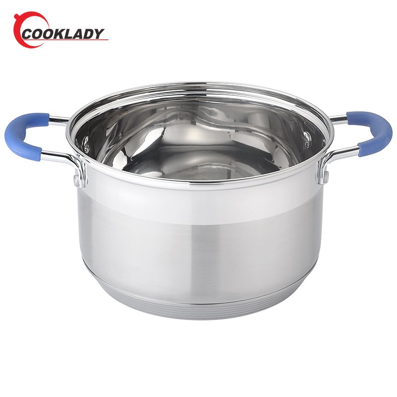 Customized Home Kitchen Eco Friendly Cookware 12 Pieces Stainless Steel Cookware Set
