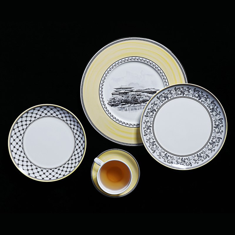 B2 cookware set dinner sets luxury porcelain white hotel supplies ceramic ceram ceramics dishes japanese restaur for plate