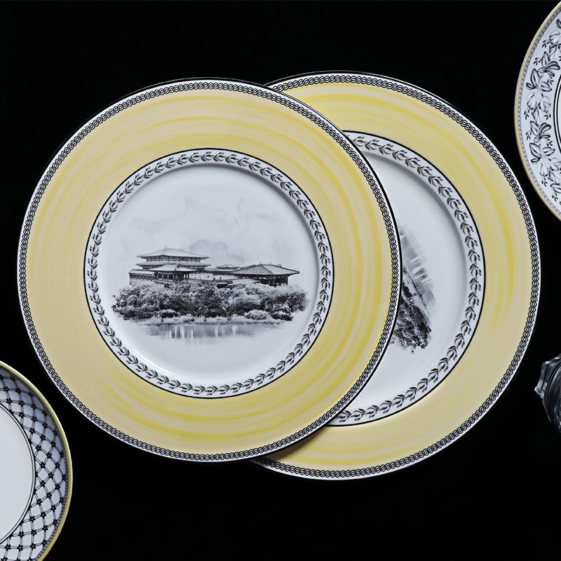 B2 cookware set dinner sets luxury porcelain white hotel supplies ceramic ceram ceramics dishes japanese restaur for plate