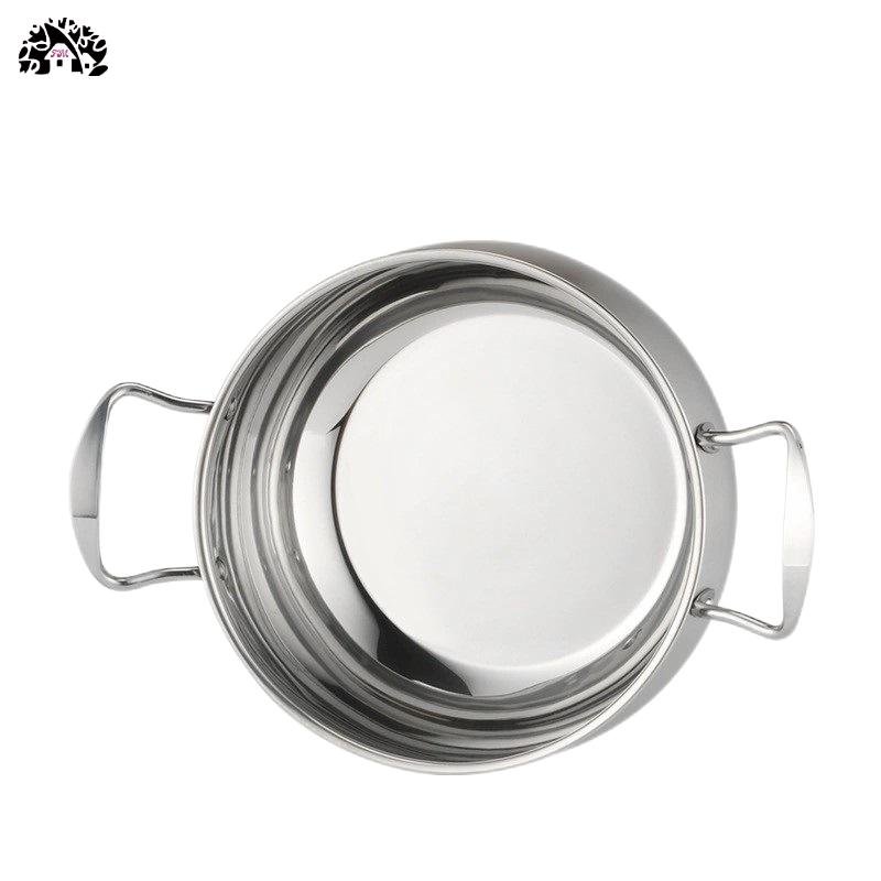Saucepan Stainless Steel Stock Pots Stewpot with Double Handles Double Bottom Stainless Steel Handles with Bright Polished