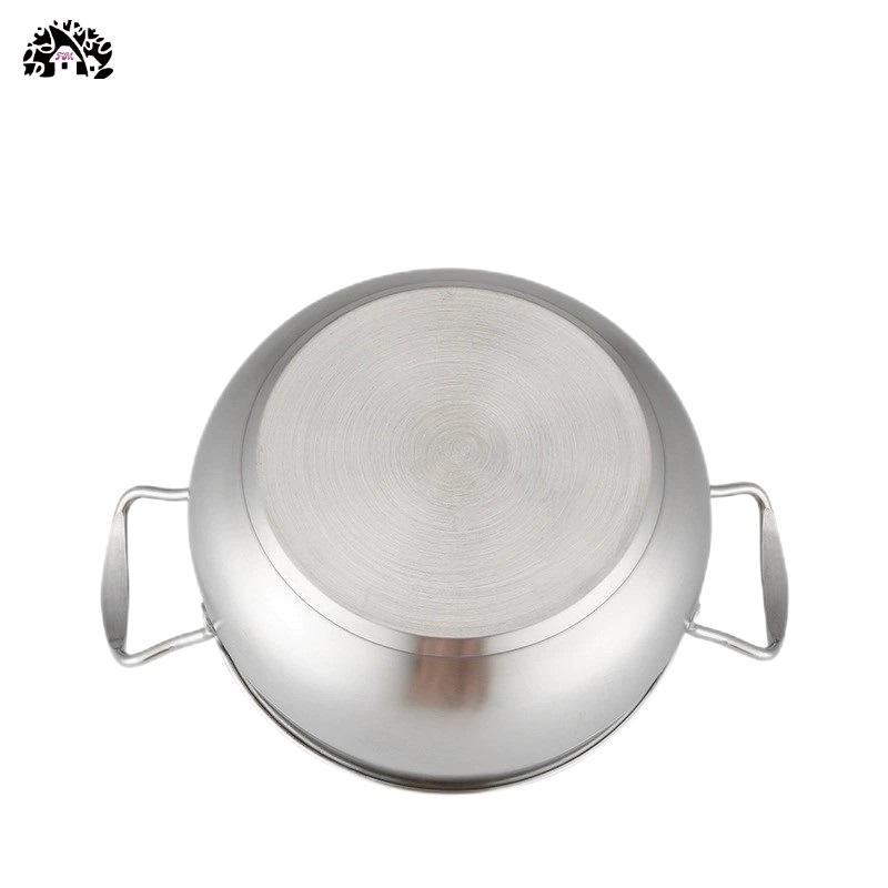 Saucepan Stainless Steel Stock Pots Stewpot with Double Handles Double Bottom Stainless Steel Handles with Bright Polished
