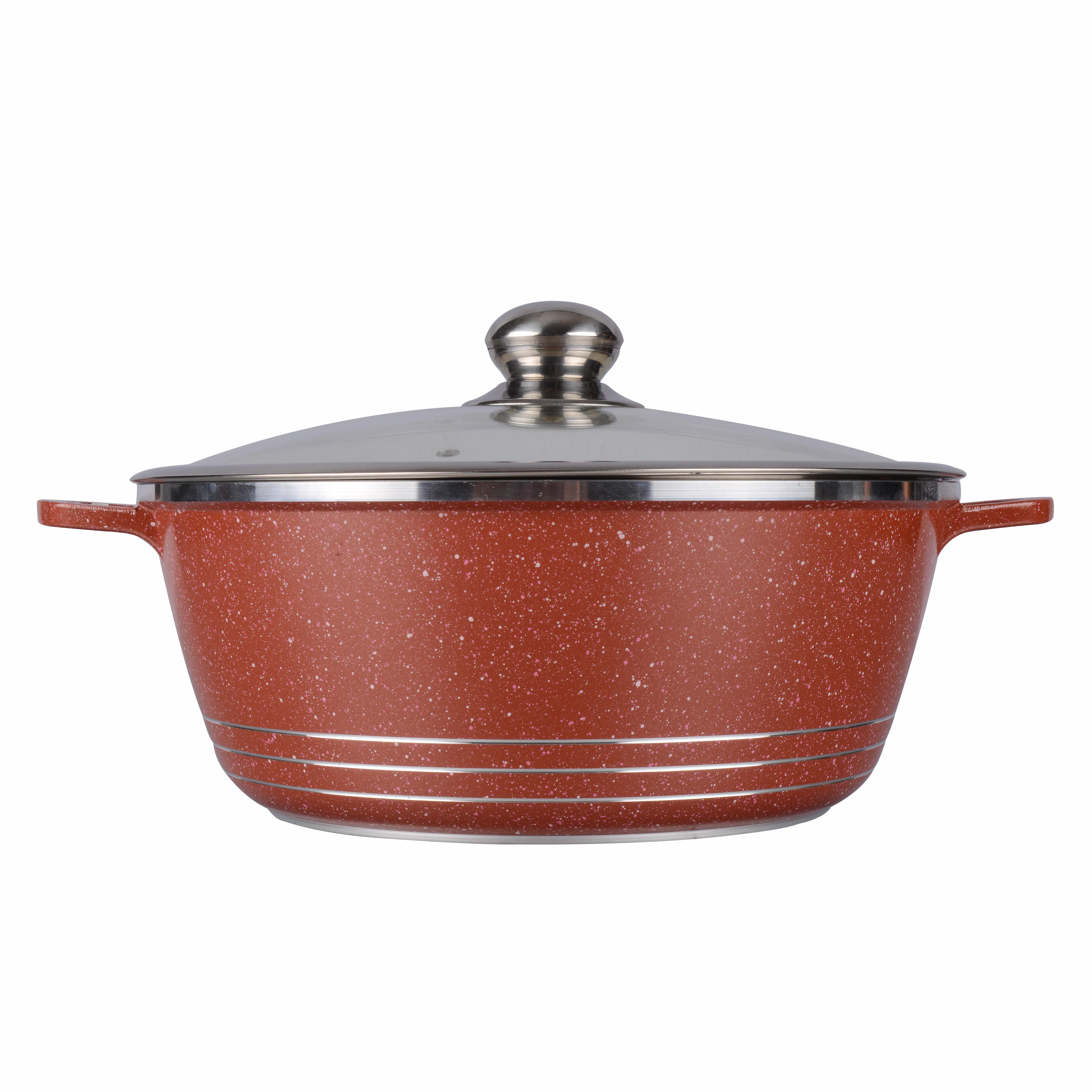 High quality aluminum die cast nonstick marble coating cookware sets