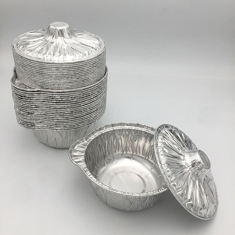 Disposable Aluminum Cooking Pots With Cover Costume Factory Hot Sale Full Size Foil Steam Pan