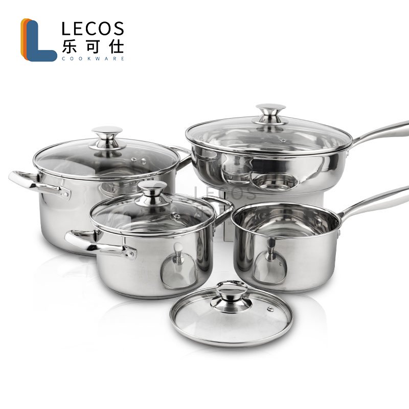New Item Stainless Steel Cookware Set Large Frying pan Cooking Pot Sets And Pans For Home & Restaurant
