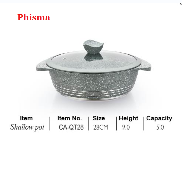 Phisma Top Selling 22PCS Die-cast Aluminum Cookware Sets With Grainte Coating Induction Cooking Pots and Pans