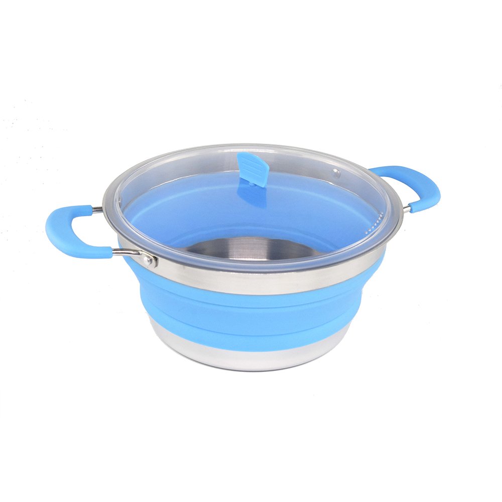 Superior Quality Certificated Camping Cookware Pot Set Camping Pot Silicon Hot Pot For Outdoor