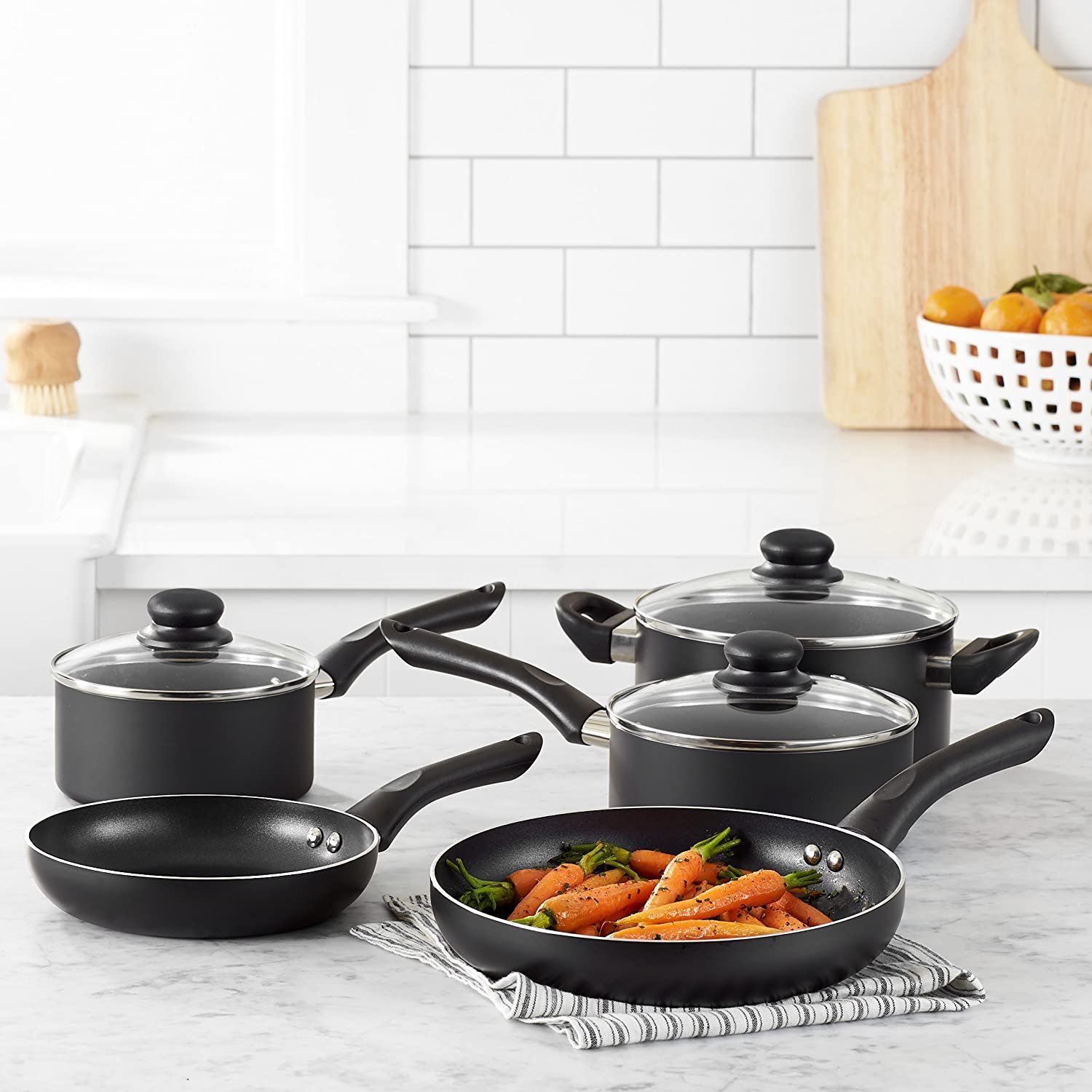 Aluminum 8 Piece Set pots and pans cookware sets cooking nonstick cookware sets