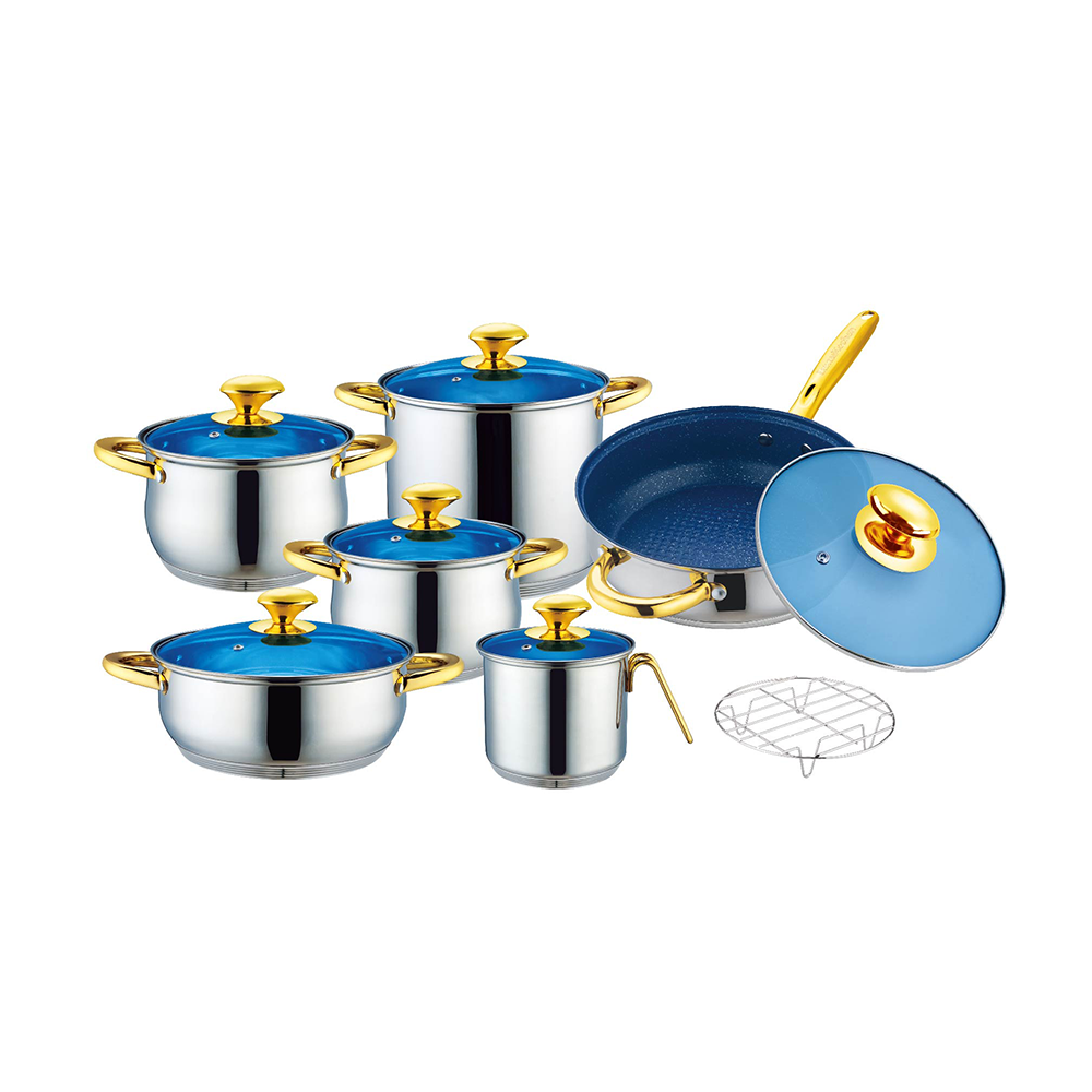 Non-stick Cookware Sets Casserole Induction Cooking Pot Set Nonstick Cookware Stainless Steel Set
