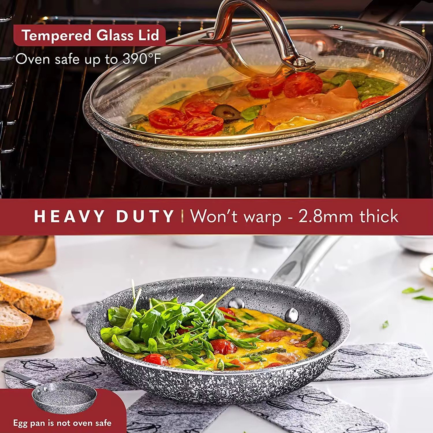 Restaurant Commercial cooking pot set non stick granite cookware set