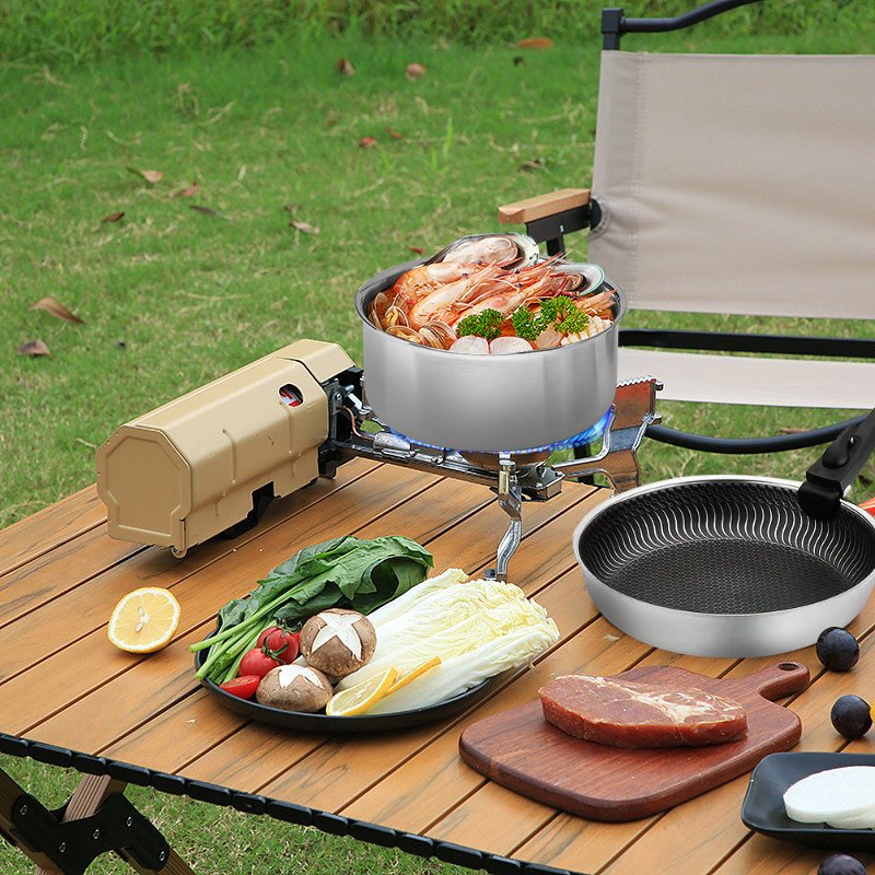 Large Capacity Home Use 304 Stainless Steel Honeycomb Cookware Set For Kitchen