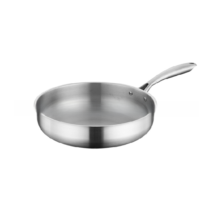 Best Sellers Stainless Steel cookware set Frying Pan for Gas Induction Cookers Uncoated Neutral for Home Cooking