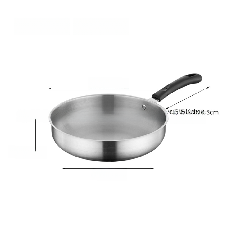 Best Sellers Stainless Steel cookware set Frying Pan for Gas Induction Cookers Uncoated Neutral for Home Cooking