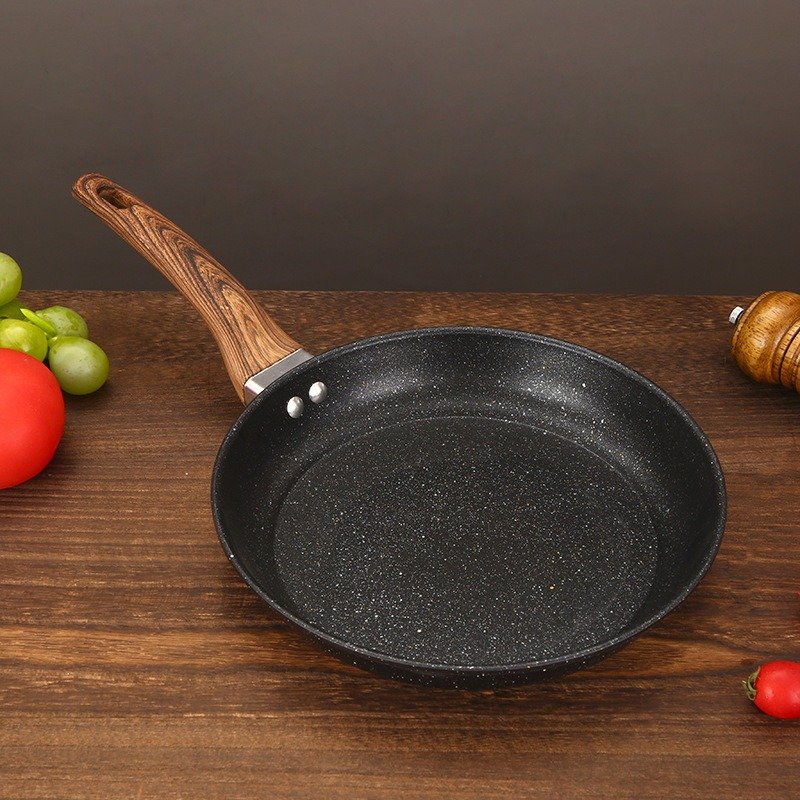 Induction Cookware Set with Non-Stick Ford Aluminium Fry Pan Wooden Handle and Glass Cover Wok for Cooking