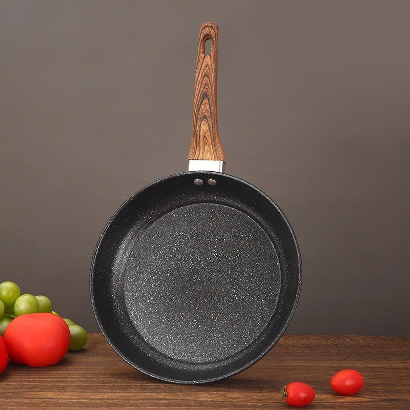 Induction Cookware Set with Non-Stick Ford Aluminium Fry Pan Wooden Handle and Glass Cover Wok for Cooking