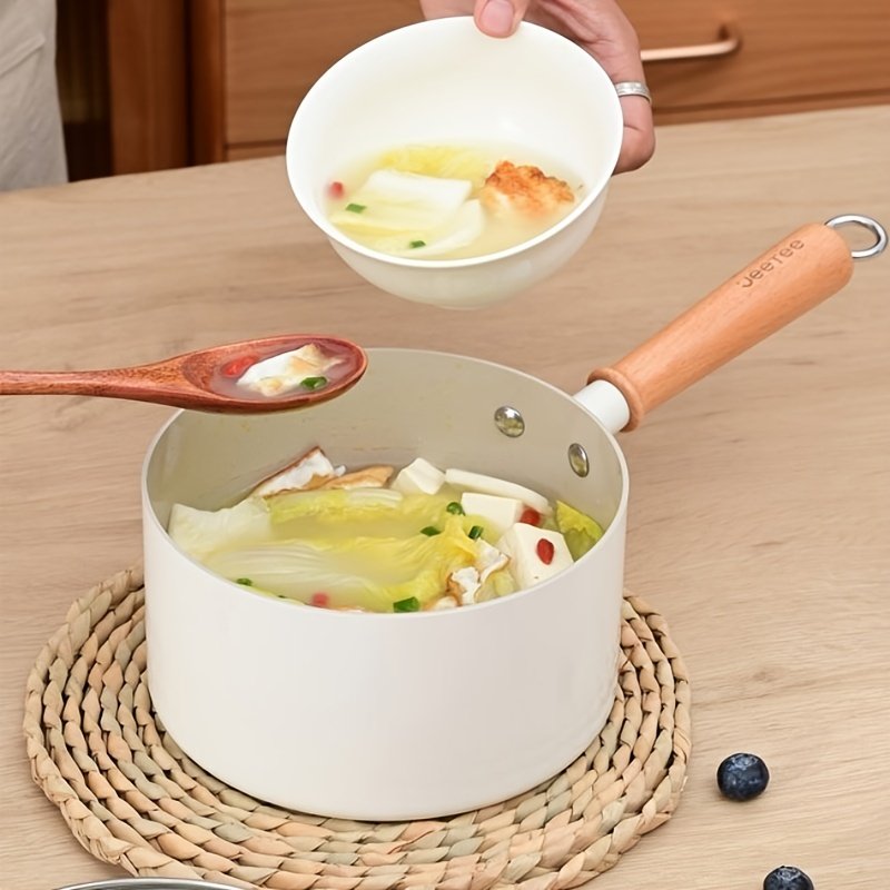 JEETEE Kitchen Panelas Luxury Custom Nonstick Cooking Pot and Pan Set Non-stick Aluminum Cookware Set With Lid