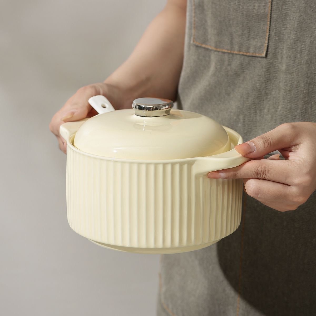 Kitchen non stick Cookware Sets and Bowl Dinnerware Plates Set Ceramic Soup Pot Cooking Pot
