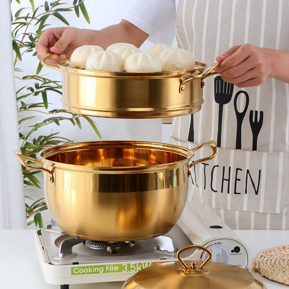 High Quality Multi-Layers Steam Cooking Pot Cookware Stainless Steel Steamer Pot With Handles