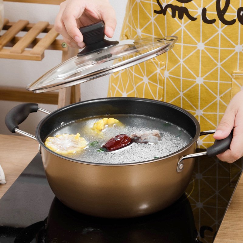 Hot Sale Non-stick Cookware Set Kitchen Cast Iron 3Pcs Cooking Pot cooking pot set stockpot frying pan kitchen set pots