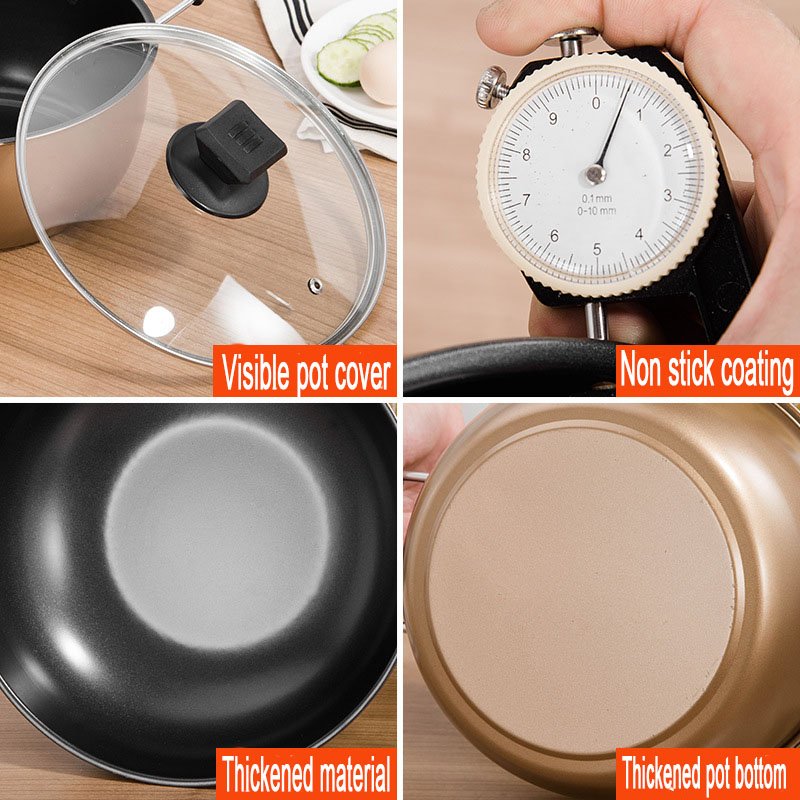 Hot Sale Non-stick Cookware Set Kitchen Cast Iron 3Pcs Cooking Pot cooking pot set stockpot frying pan kitchen set pots