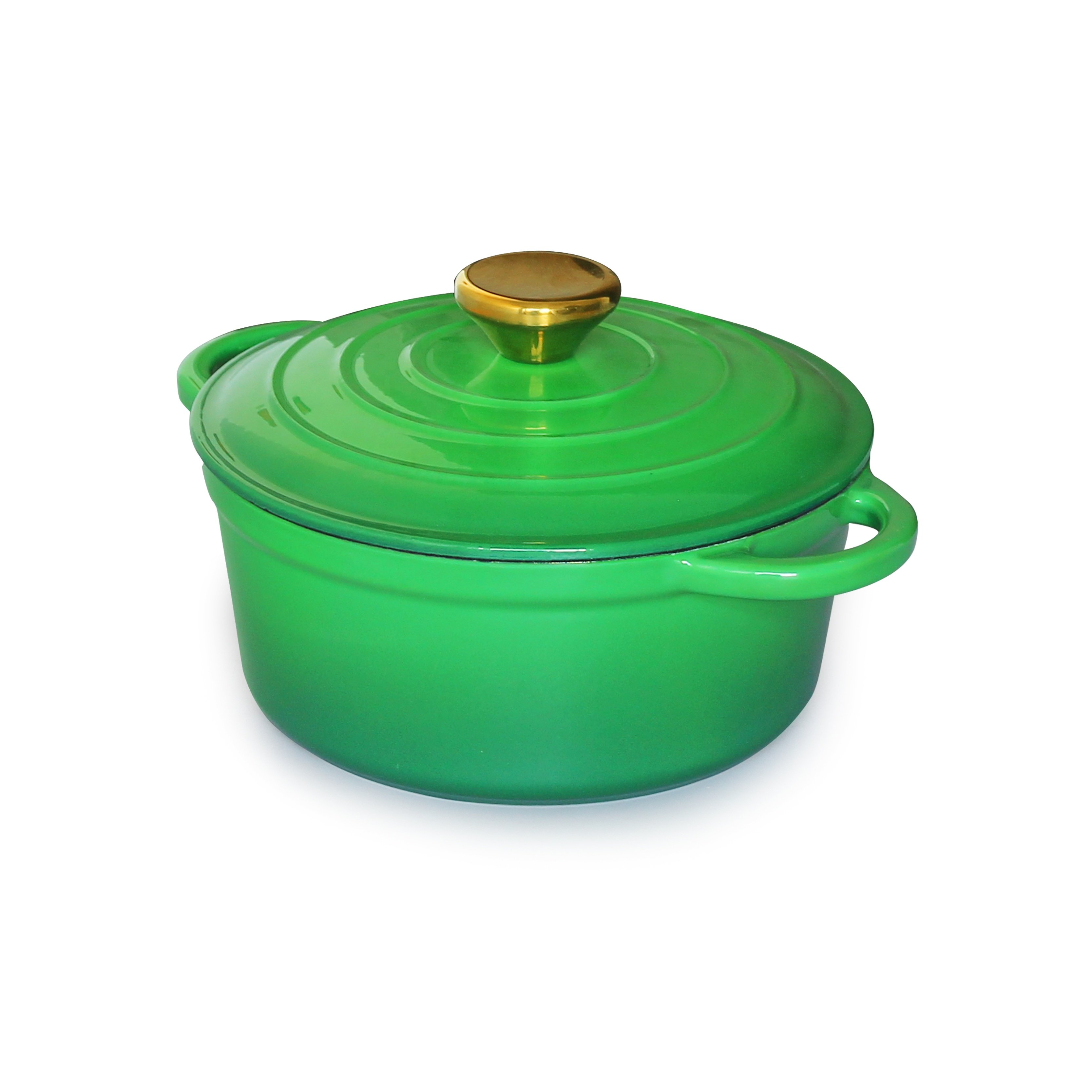 Home kitchen enamel casseroles coated polished cast iron non stick cooking pots cookware set