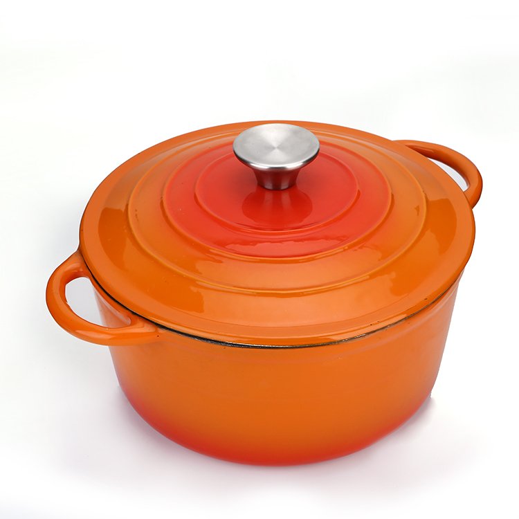 German Masterclass Premium Cast Iron Enamel Cookware Set For Kitchen Ware Cooking pot Non Stick Camping Induction Pan Set