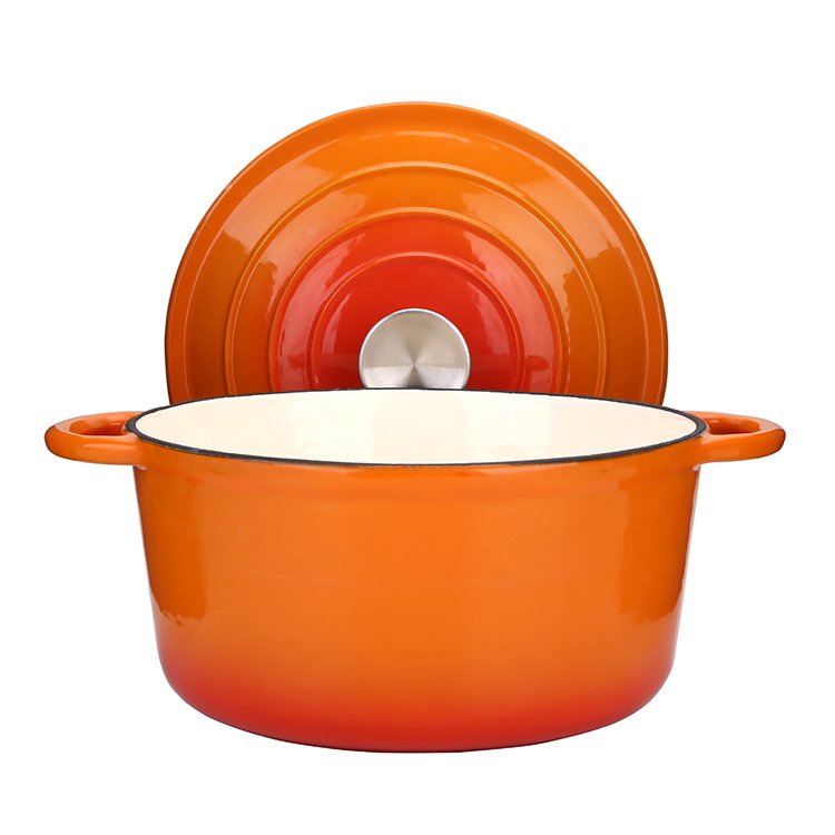 German Masterclass Premium Cast Iron Enamel Cookware Set For Kitchen Ware Cooking pot Non Stick Camping Induction Pan Set