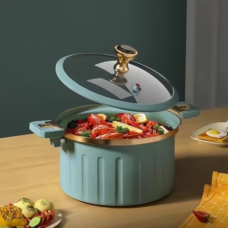 Best selling enamel cookware set cast iron smart micro pressure cooker with different colors