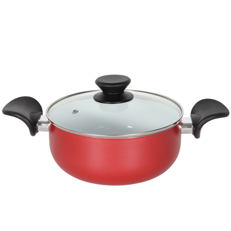 8pcs Pressed aluminum cookware set healthy ceramic coating cookware MSF-6921