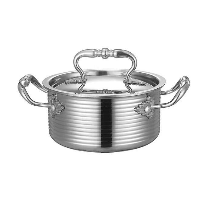 Fts Stock Pots With Lid Stainless Steel Cook Cooking Cookware Casserole Wholesale Commercial Sets Restaurant Soup Pot