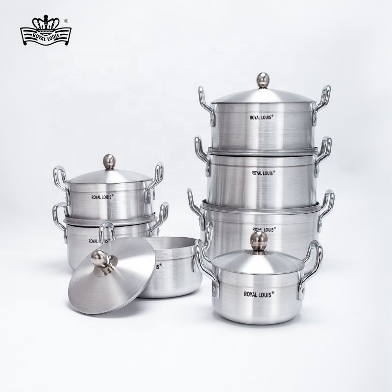Hot Selling African Style 7pcs Aluminum Pots Set Cookware Sets Kitchen Utensil Aluminium Alloy Cooking Pot