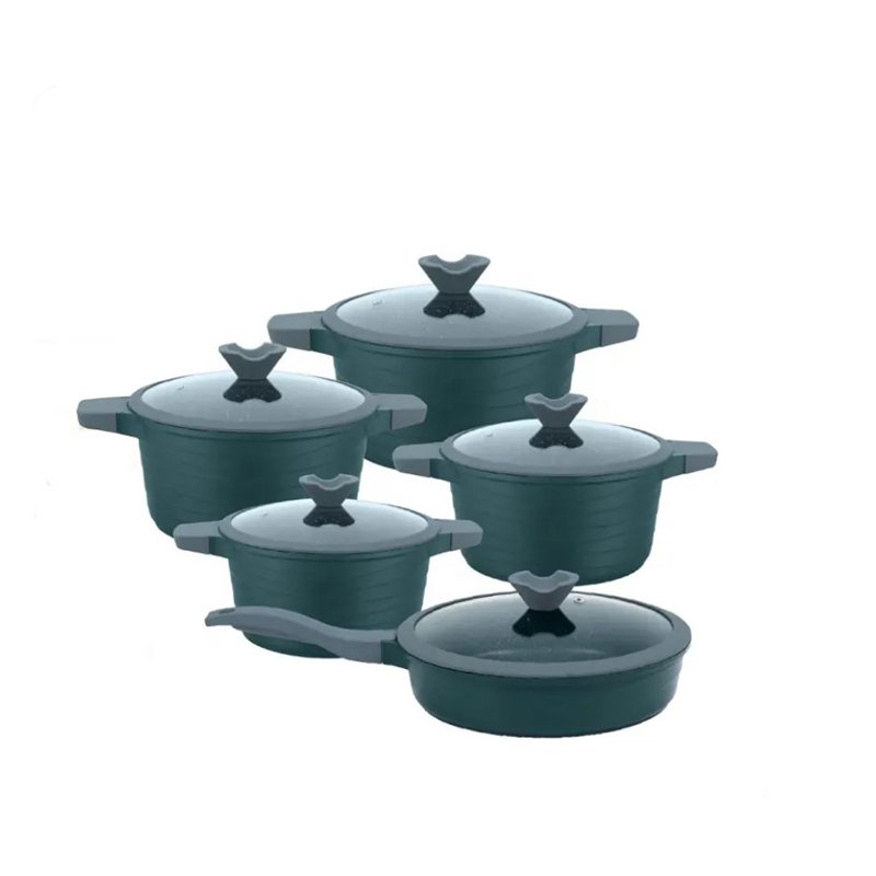 china aluminum pressed die cast accessories induction none non stick nonstick non-stick pots sets saucepan cooking cookware sets