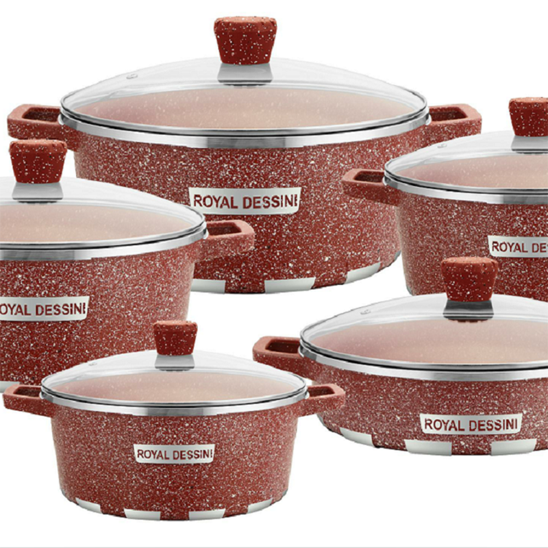 High-quality Popular Die-casting Kitchenware Aluminum Cookware Sets