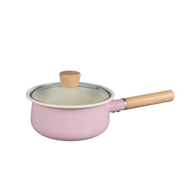 Multi-Purpose Enamel Metal Noodles Cooking Pot/Casserole/Can Stew Cookware Set Can Be Used Directly On Fire
